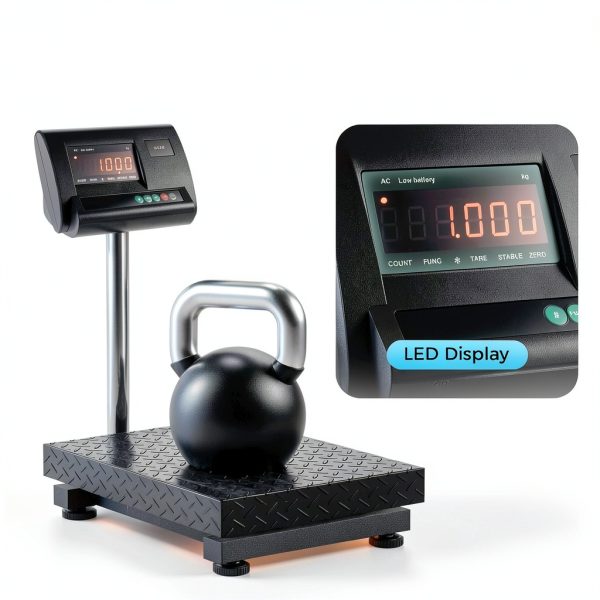 Aoliu 5000lb Industrial Floor Scale with Stainless Steel Load Cell-2