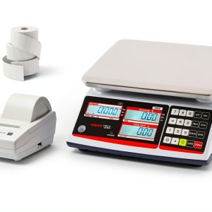 VisionTechShop Bench Scale 12lb Stainless Steel TVP-12LB-DLP-50-0