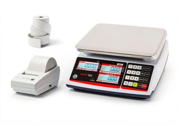 VisionTechShop Bench Scale 12lb Stainless Steel TVP-12LB-DLP-50-0