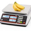 VisionTechShop Bench Scale 12lb Stainless Steel TVP-12LB-DLP-50-9