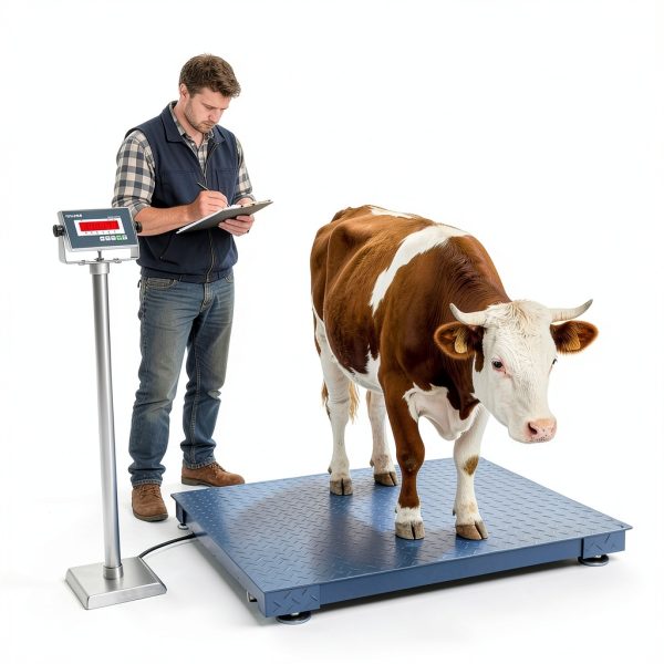SOCOME Carbon Steel Floor Scale 10,000 lb Capacity with LED Display-7