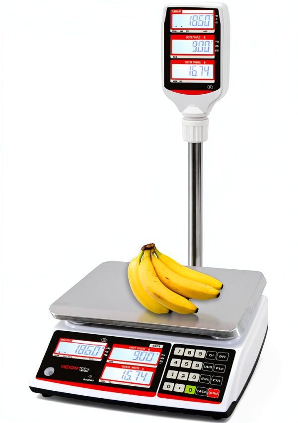 VisionTechShop Floor Scale TVP-60LB-P-DLP-50-LST8060 Pole Type 60lb-5