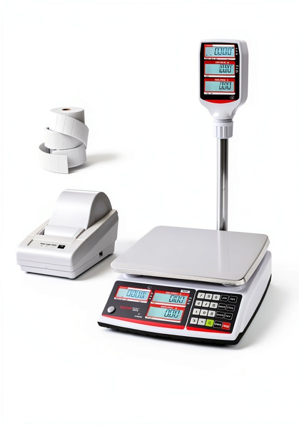 VisionTechShop 12lb Stainless Steel Counter Scale TVP-12LB-P-DLP-50-0