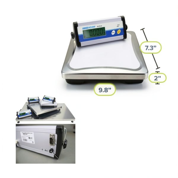 Adam Equipment CPWplus 35 Bench Scale 35kg Capacity Backlit LCD-7