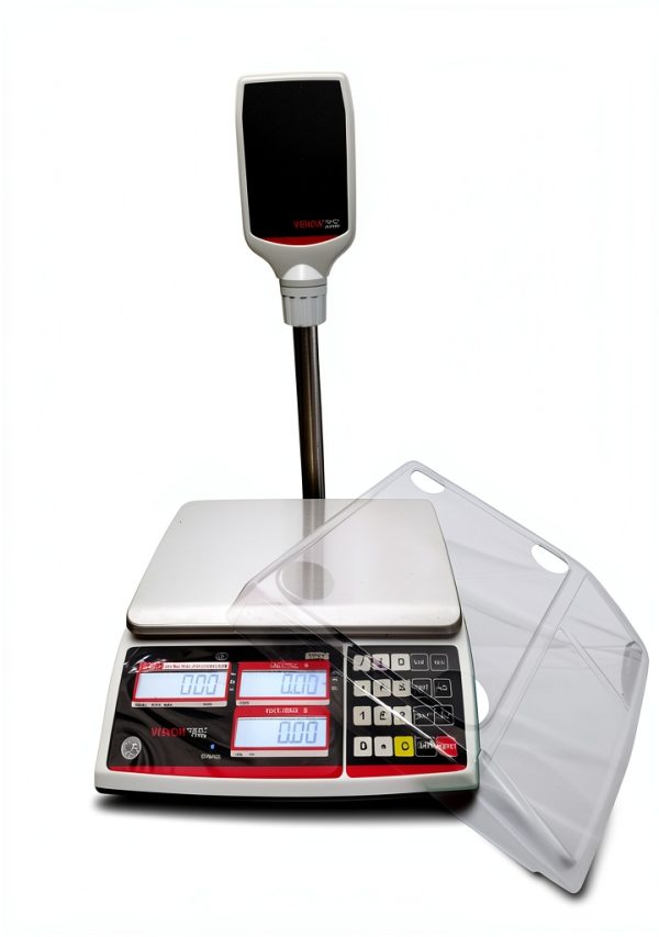 VisionTechShop 12lb Stainless Steel Counter Scale TVP-12LB-P-DLP-50-3