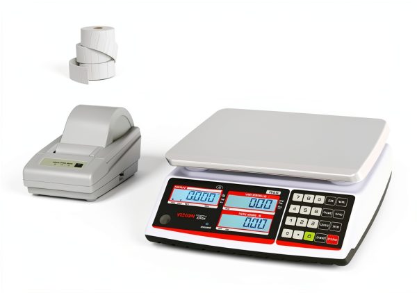 VisionTechShop Bench Scale 12lb Stainless Steel TVP-12LB-DLP-50-2