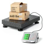 CXWAWSZ Floor Scale 660lb Capacity Detachable Digital Head-0