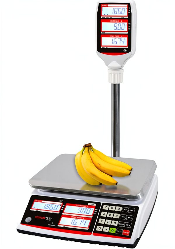 VisionTechShop 12lb Stainless Steel Counter Scale TVP-12LB-P-DLP-50-5