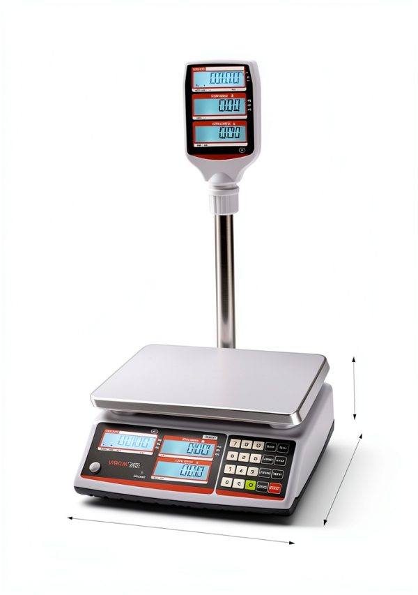 VisionTechShop Floor Scale TVP-60LB-P-DLP-50-LST8060 Pole Type 60lb-6