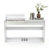 WENCAI 88-Key Digital Piano 8817 Semi-Weighted Wooden Stand White-3