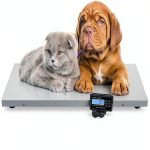 AYCHLG Industrial Floor Scale 300kg/150kg Dual Range LCD Digital Scale-0