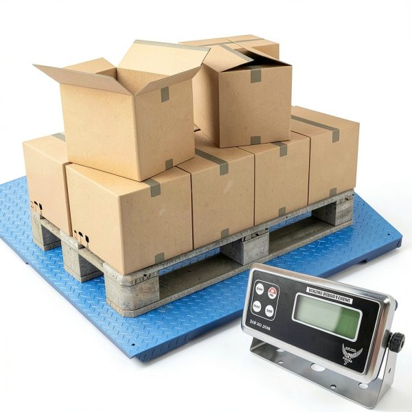 PEC Scales Industrial Floor Scale 5000kg with LED Display and Battery-1