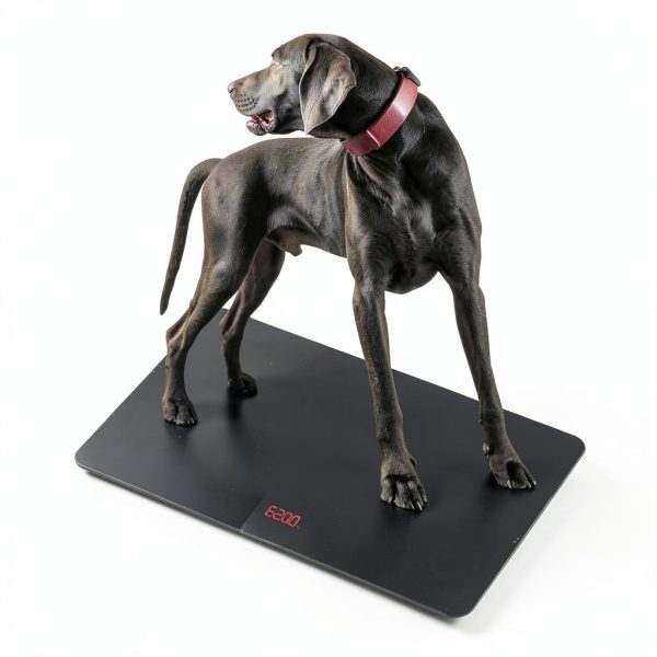 Helsevesen Pet Floor Scale 220lb Black PS-220XL with LCD Display-1