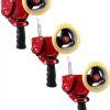 Clipco Premium Tape Dispenser Gun 3-Pack Red/Black-0