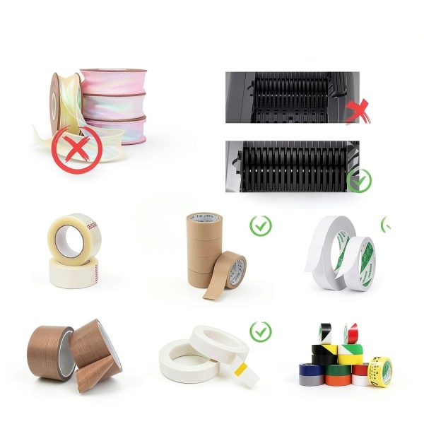 Automatic Tape Dispenser, Electric Ribbon Cutting Machine, Upgraded Silicone Wheel for 6-60mm Width Tape/Ribbon, Max. Cutting Length 999mm, 110V, Unsuitable for Elastic Ribbons-4