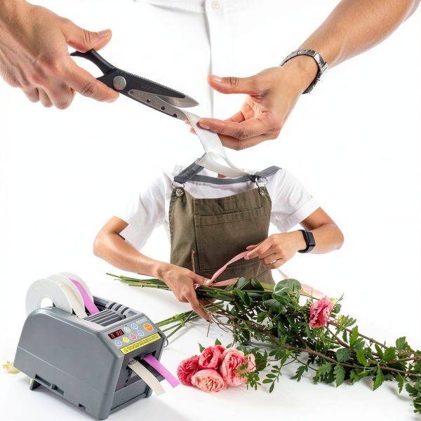 Automatic Ribbon Cutting Machine KIUSUOZI Tape Dispenser Dual 6-60mm-2