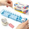 Double Tapes Dispenser ABHAR 18‑Strip Compact Heavy‑Duty Blue Plastic-0