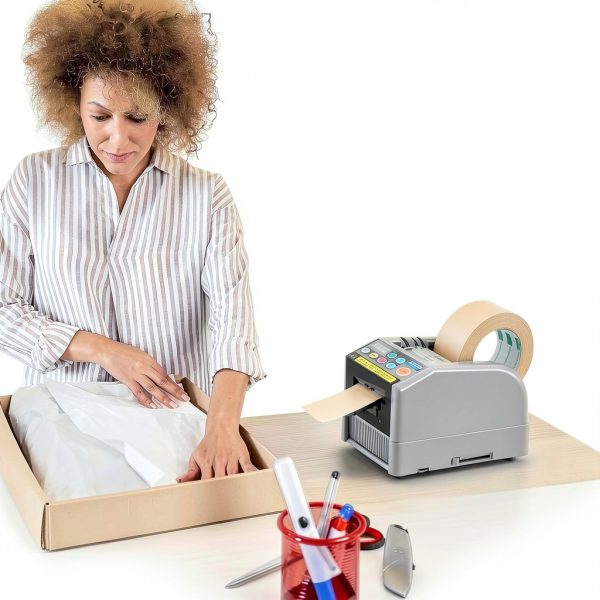 Automatic Tape Dispenser, Electric Ribbon Cutting Machine, Upgraded Silicone Wheel for 6-60mm Width Tape/Ribbon, Max. Cutting Length 999mm, 110V, Unsuitable for Elastic Ribbons-7